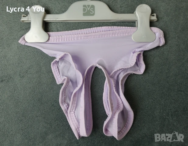 S прозрачни светлолилави бикини с интимен отвор, снимка 12 - Бельо - 51098482