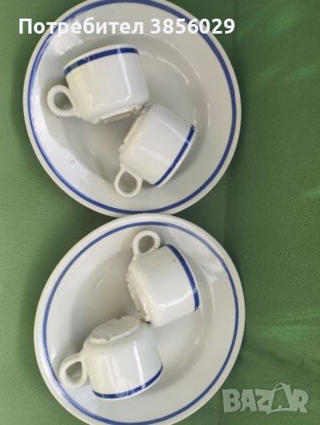 две чинии с четири чаши, снимка 2 - Чинии - 45903243