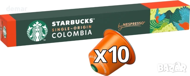 STARBUCKS Single-Origin Colombia by Nespresso, средно изпечено, кафе капсули 10 x 10 (100 капсули), снимка 2 - Други стоки за дома - 51200656