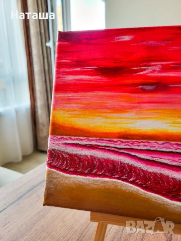 Картина на платно 20х20 с акрил, снимка 3 - Картини - 52217584