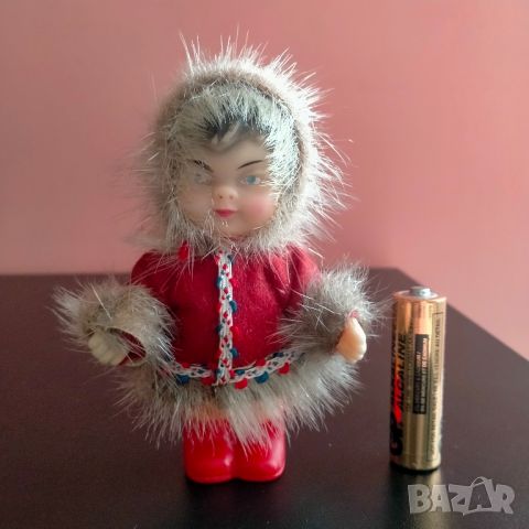 Винтидж ескимоска кукла K.Schrickel 10.5 см, снимка 7 - Колекции - 45809265