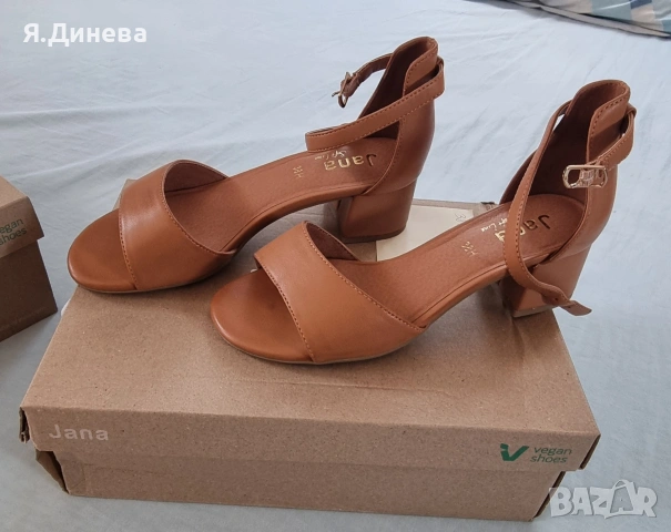 Дамски официални сандали с ток Jana 38н