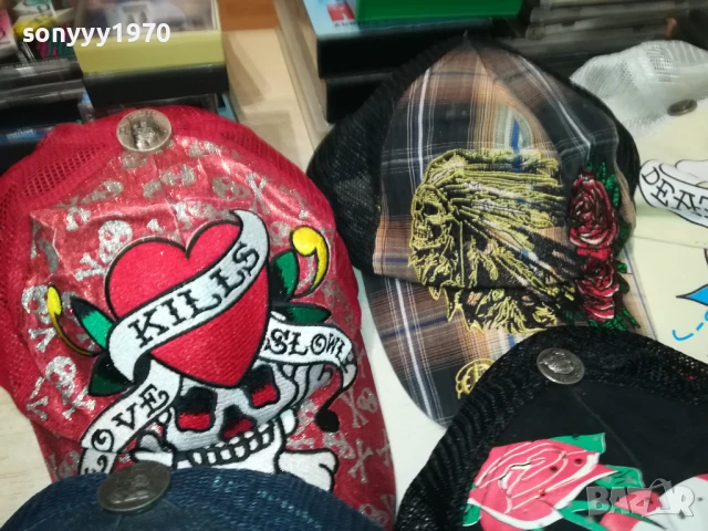 ED HARDY-ШАПКА ПО ИЗБОР 45ЛВ ЗА 1БРОЙ 1508251120, снимка 2 - Шапки - 51373618
