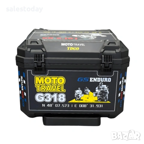 Мото куфар за багажник, Motorcycle suitcase, 57литра, 44 × 37 × 33 см, снимка 3 - Аксесоари и консумативи - 54063105