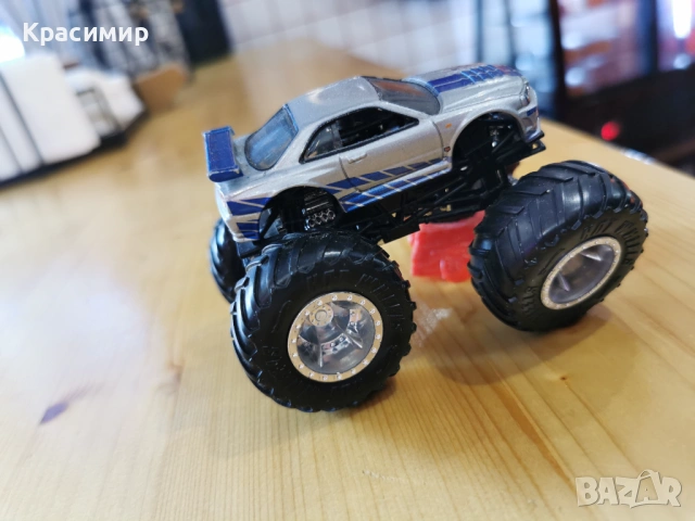 Hot Wheels Nissan Skyline R34 Monster truck, снимка 2 - Колекции - 54201007
