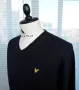 Lyle & Scott Merino Wool  Jumper - мъжки пуловер размер М/L, снимка 11