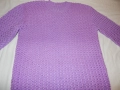 Лилава блуза ръчно плетиво, Л-ХЛ размер, снимка 5
