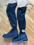 Чисто НОВИ! Дамски велурени ботуши до коленете, 41 Номер, снимка 2