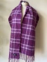 Лилав, кариран, мъжки шал, Basile, 100 % вълна, снимка 3