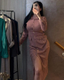 Дамска дълга рокля по модел на Зара, снимка 1 - Рокли - 44972882