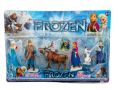 6 бр сет Замръзналото кралство Frozen Елза Анна Свен Олаф пластмасови фигурки играчки украса торта, снимка 1