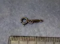 СТАРА СРЕБЪРНА ЗАКОПЧАЛКА СРЕБРО 925 ITALY КАРАБИНКА За КОЛИЕ ГРИВНА ВЕРИЖКА 49934, снимка 3
