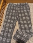 Дамски панталони - каре и ромб, сиво черни , снимка 2