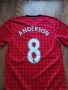 NIKE MANCHESTER UNITED Anderson 2012 2013 HOME SHIRT - страхотна футболна тениска S , снимка 7
