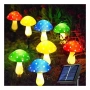 4476 Комплект 8 броя цветни соларни лампи „Градински гъбки“ с точки и 8 режима на светене, снимка 1
