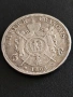 5 франка 1868 год, Наполеон III с венец, сребро, тегло 25, 00 гр, проба 900/1000, снимка 4