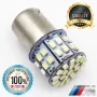 2 бр. Габаритни LED крушки BA15S габарити стопове 1156 с 50 SMD лед диода DC 12V 24V Паркинг Задни с, снимка 4