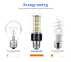 Силна Лед крушка E14 110-220V, 20W, 189 диода SMD 5736 led bulb, топло-бяла светлина, снимка 3