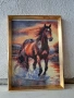 Диамантен гоблен кон-готов и рамкиран, снимка 1