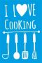 I L❤VE Cooking Домакински прибори стенсил шаблон за спрей за торта украса Scrapbooking, снимка 1 - Други - 45243019