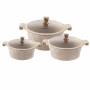 Готварски комплект касероли PEARL SERIES Lexical – Лукс, ефективност и стил в кухнята, снимка 1
