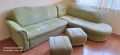 Разтегателен диван с табуретки, снимка 1 - Дивани и мека мебел - 45891634