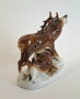 Порцеланова фигурка на елени - Thuringia, Германия, снимка 2