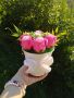 Кашпа с ароматни сапунени рози , снимка 1 - Арт сувенири - 45204608