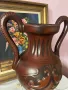 Голяма керамична амфора с невероятен релеф.Перфектно състояние., снимка 11