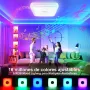 TOPBOS 30W LED таванна лампа с димируема светлина с Bluetooth високоговорител. 28х28 см. НОВА, снимка 4
