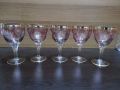 Ретро стъклени чаши , снимка 1 - Антикварни и старинни предмети - 46011335