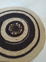 Декоративен килим от памучно макраме