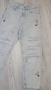 Светло сини дънки дамски дънки BERSHKA DENIM EUR38, снимка 6
