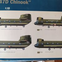 Italeri CH-47D CHINOOK 1:48 хеликоптер военен модел, снимка 2 - Колекции - 45285657