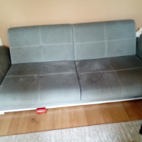 Продавам диван сив + бяла кожа с гаранция до декември 2024 , снимка 4 - Дивани и мека мебел - 45050408