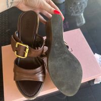 Дамски чехли естествена кожа на платформа , снимка 3 - Сандали - 45332823