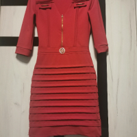 Рокли, червена дамска рокля и черен сукман, снимка 6 - Рокли - 38025831