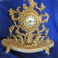 Каминен бароков часовник, снимка 1 - Антикварни и старинни предмети - 45158860