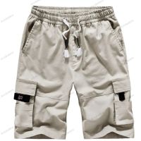 Мъжки едноцветни ежедневни карго къси панталони с няколко джоба, 6цвята , снимка 7 - Къси панталони - 45546393