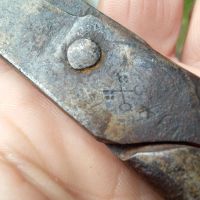 Стара ножица от ковано желязо Аймара регион Южна Америка, снимка 12 - Антикварни и старинни предмети - 45572833
