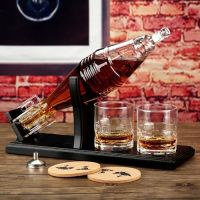 Нов Луксозен Уиски Декантер и Чаши - Подаръчен Комплект за мъж празник, снимка 3 - Други - 45188654