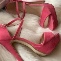 🎀 BARBIE HEELS/ hot pink AJVANI токчета на платформа, снимка 1 - Дамски обувки на ток - 45569064