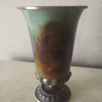 Стара бронзова чаша,потир, снимка 1 - Други ценни предмети - 45694009