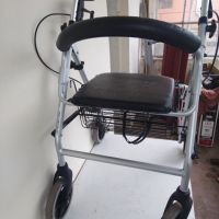 Сгъваема алуминиева проходилка ролатор за възрастни, оперирани, трудно подвижни хора. Алуминиева изк, снимка 5 - Инвалидни колички - 45593240