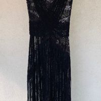 Уникална бутикова рокля с ресни, снимка 9 - Рокли - 41651467