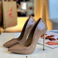 ⚡Уникални Сребристи Лак Дамски Обувки На Ток Различни Цветове⚡ , снимка 2 - Дамски обувки на ток - 45298150