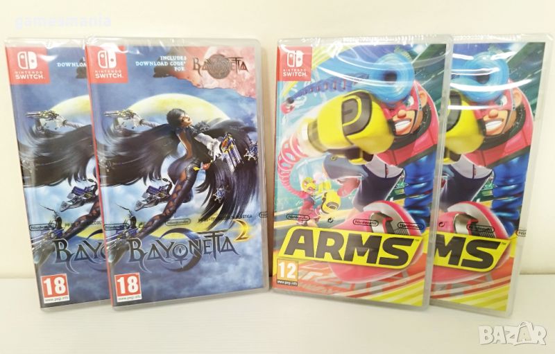 [Nintendo] ! СУПЕР цена ! ARMS/ Bayonetta 2 + Bayonetta 1/чисто НОВИ, снимка 1