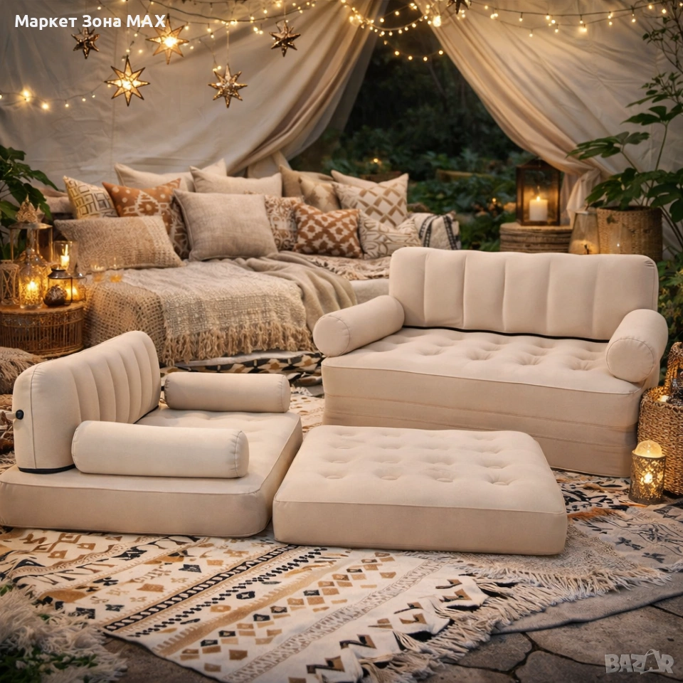 FlexiRest – надуваем диван и матрак 2в1, снимка 1