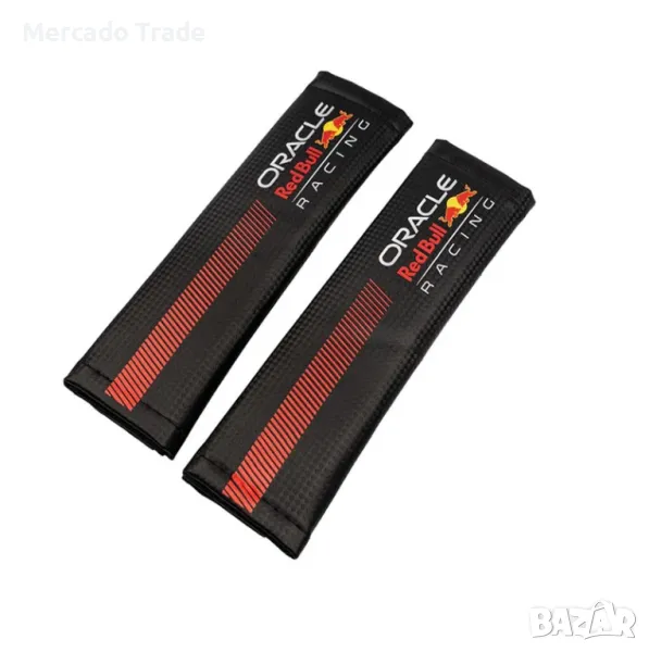 Протектори за колан за кола, 24 x 6см, Red Bull, Червен, снимка 1