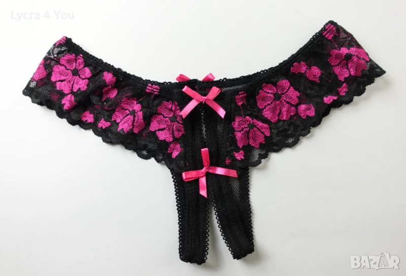 S нови еротично бельо с отворено дъно, снимка 1